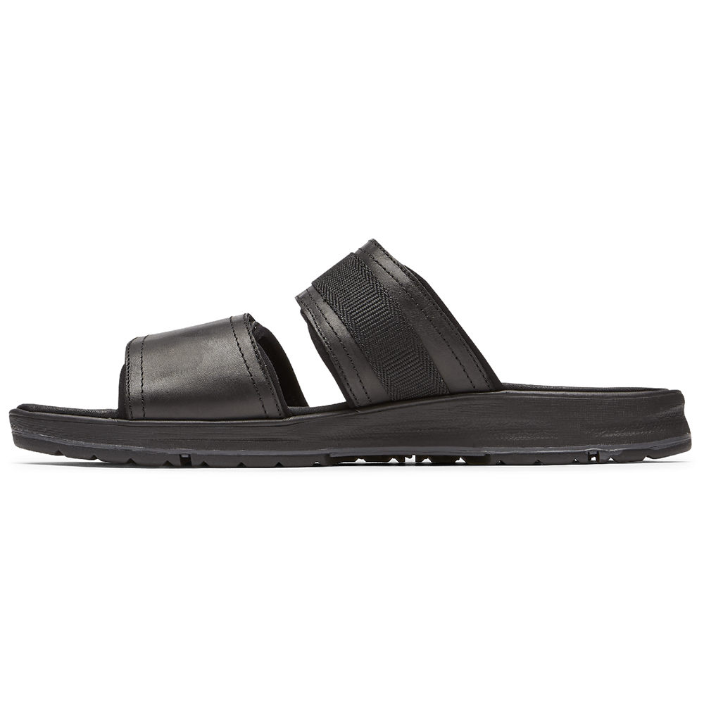 Rockport Singapore Mens Slides - Lucky Bay Dress Black - FY3409285